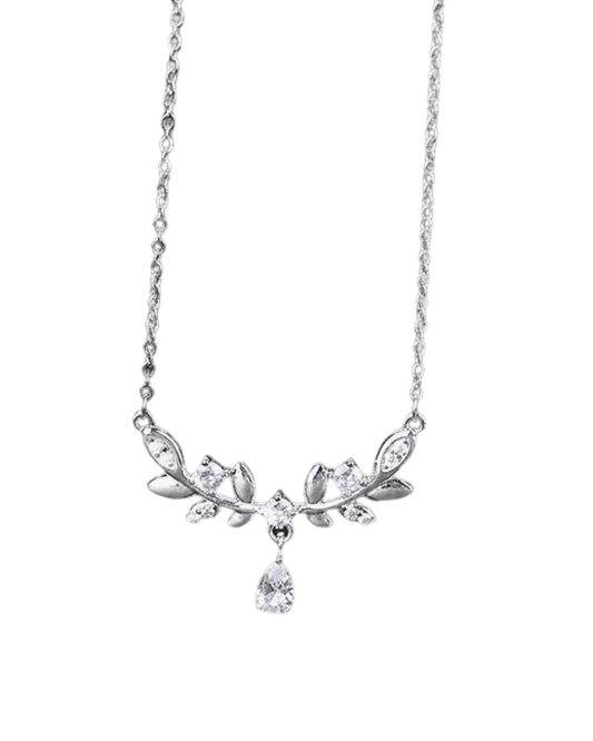 Collar Brillante Plateado